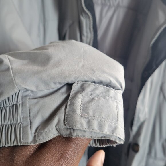 BUY AS IS –Clearance John Blair Men’s Zip-up/Snaps Light Gray Winter Warm Coat - Picture 3 of 15